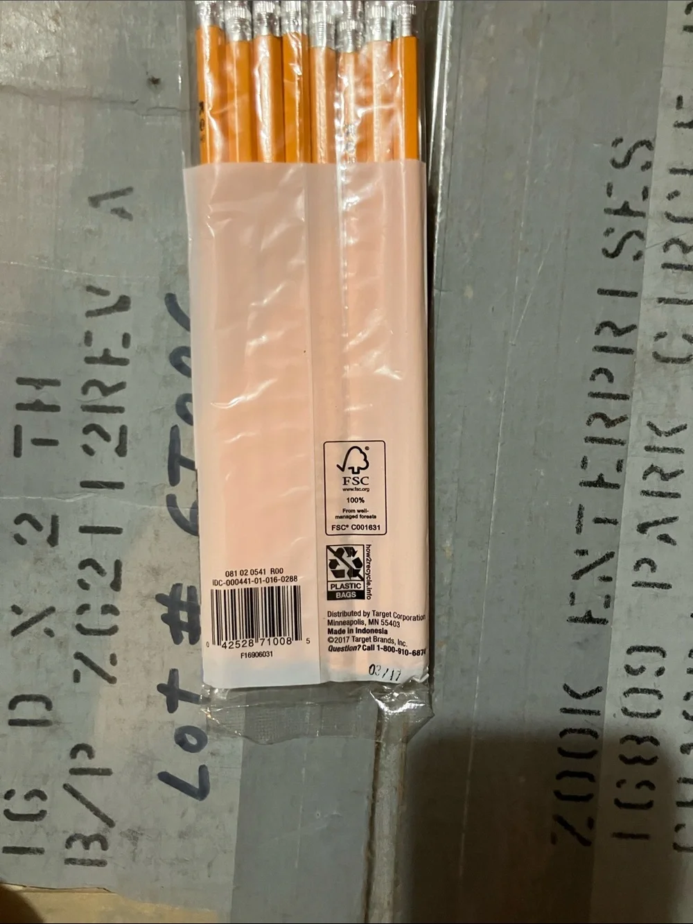 Target #2 Pencils Pack — Yellow Pencils with Pink Erasers